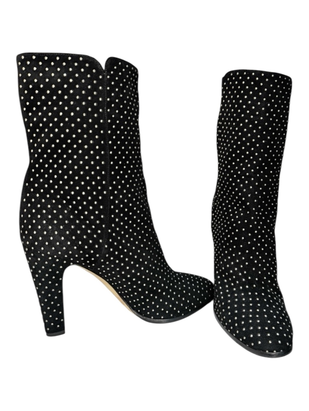 Jimmy Choo All Studded Tari Mid Heeled Boots